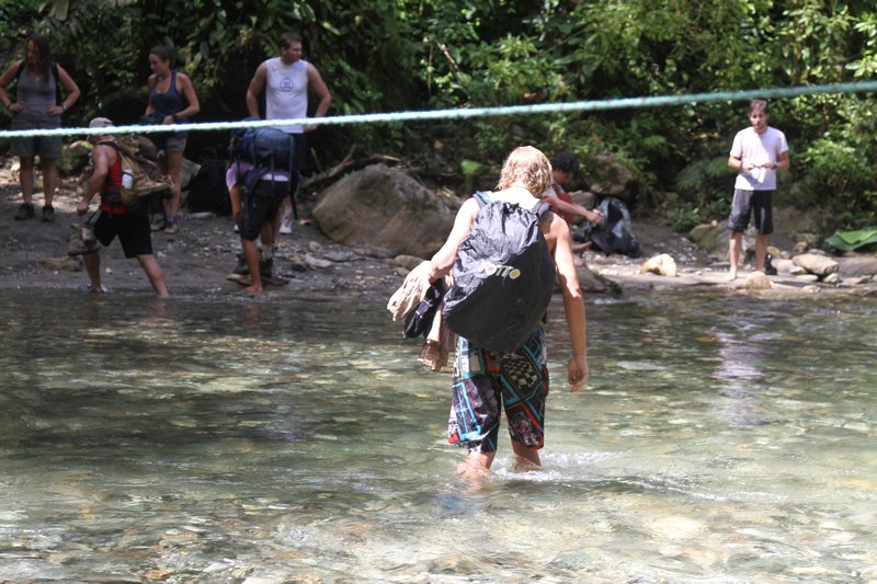 One of MANY river crossings!