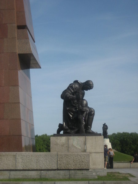 close up of Soviet memorial