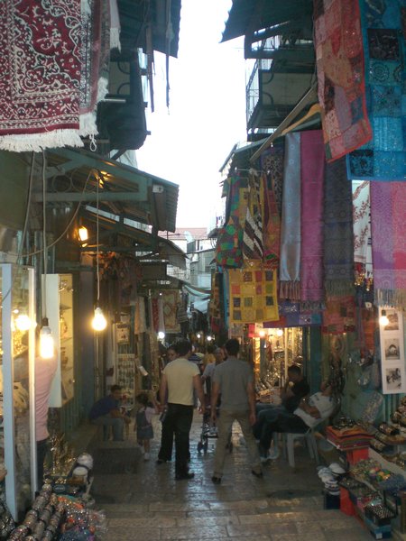 Arab shuk or market place in the Old City of Jerusalem