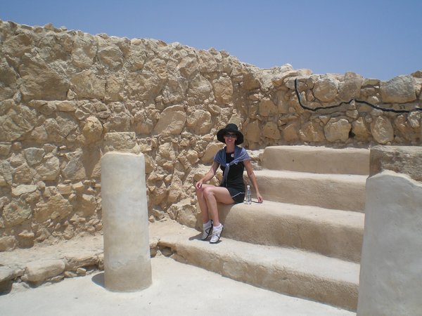 In the synagogue of Masada