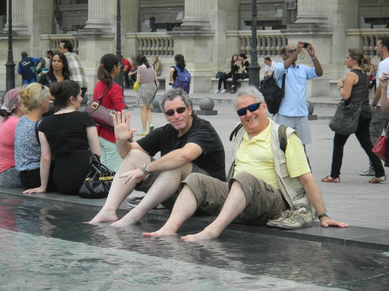 Lee and Greg Cooling Off