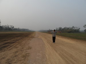 Me standing on the airstrip