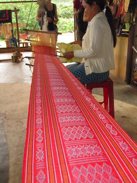 Silk weaving