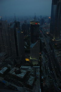 Dusk Settles Over Shanghai