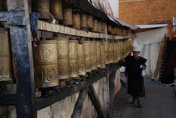 Prayer Wheels at Jokhang