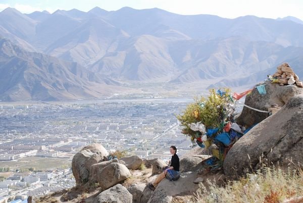 Marjie Looks Down on Lhasa