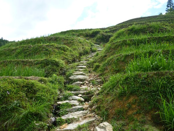 ..and steep steps like these...