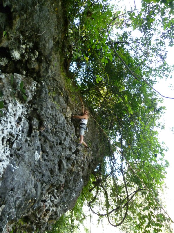 Rock Climbing in Vang Vien