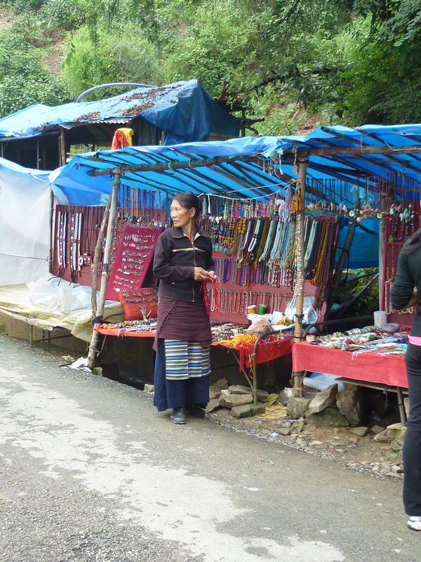 Tibetan street shops