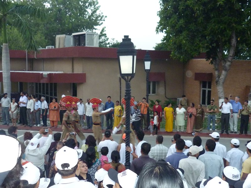 The wagah border ceremony