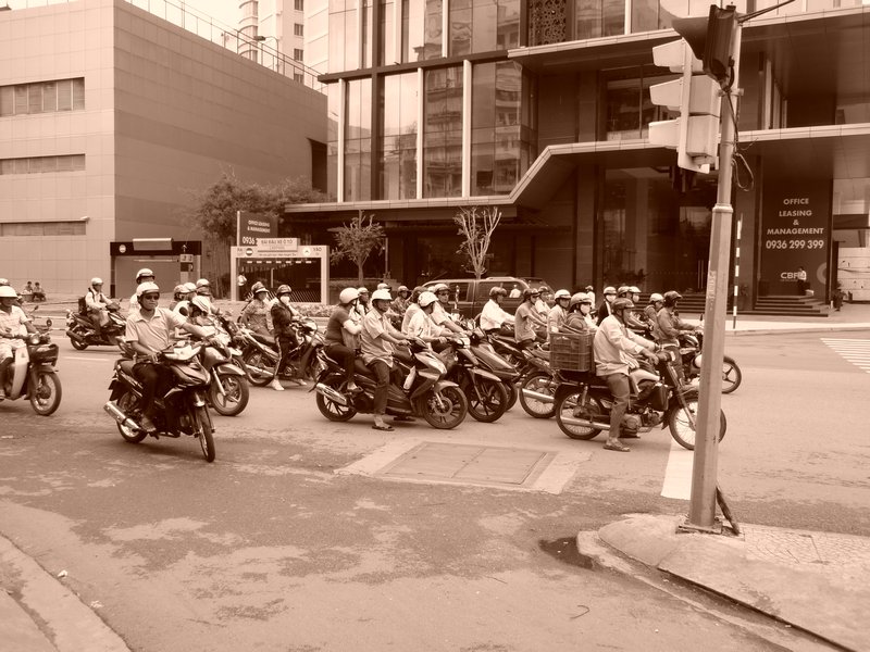 Traffic mania in Saigon