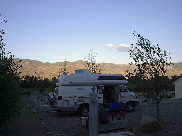 Camping for the night in Coleville, CA