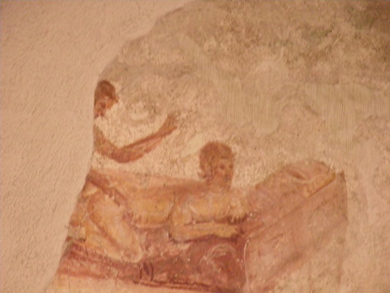 Painting on the wall of the Brothel