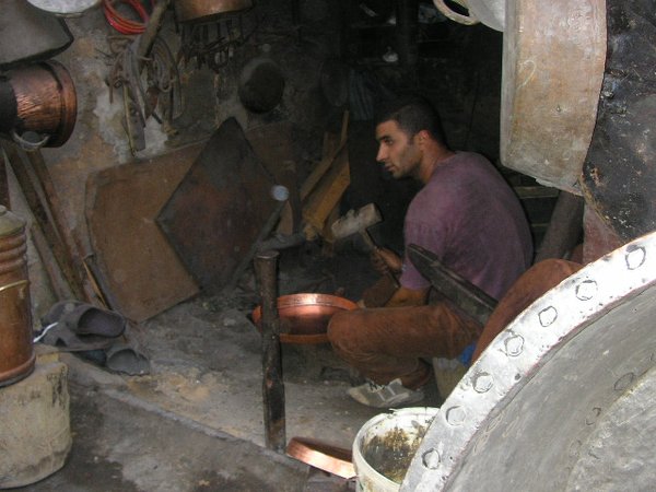 Man making pot