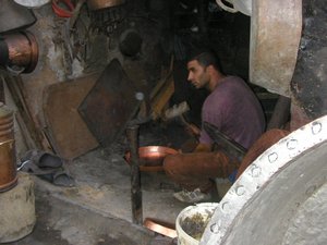Man making pot