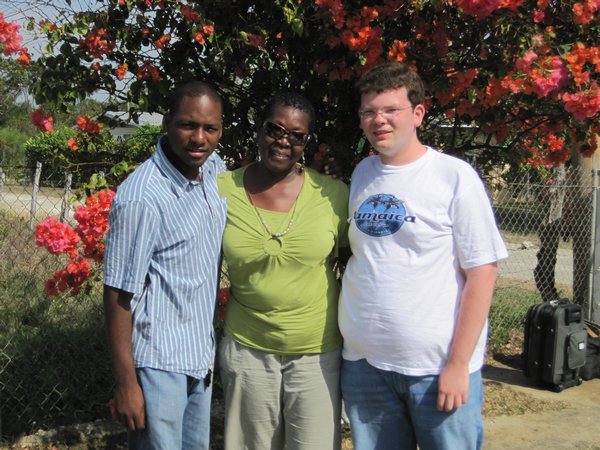 Daniel and Trevor with their homestay mother