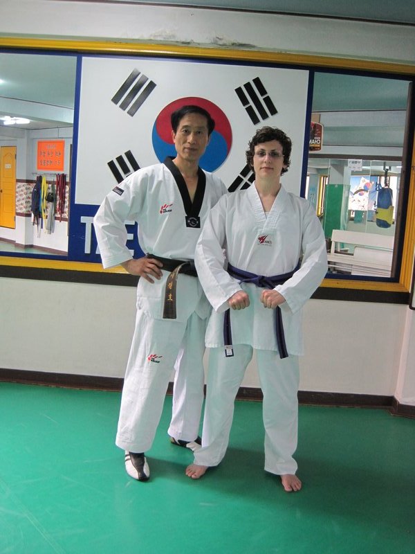 At a Taekwondo Dojang near Hapjeong
