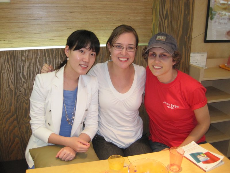 Songyi, Rachel, and I after the Shout! event