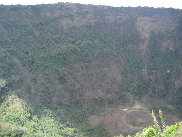 The crater!