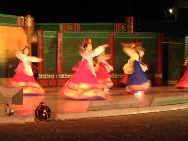 At a traditional dance show