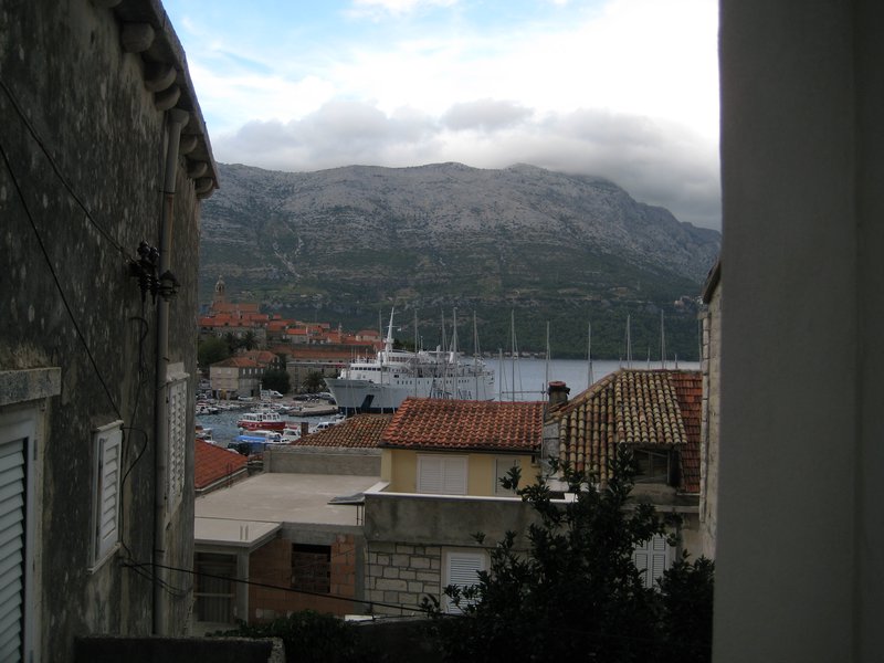 view from our place in korcula