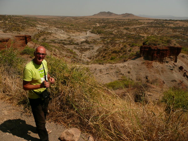 Andre at Olduvai gorge