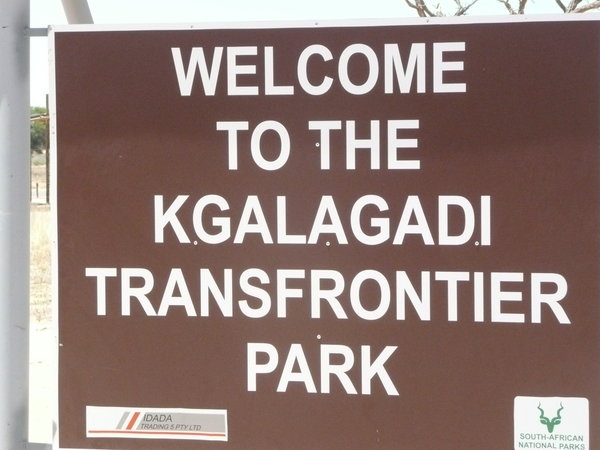 The entrance to the Kalahari