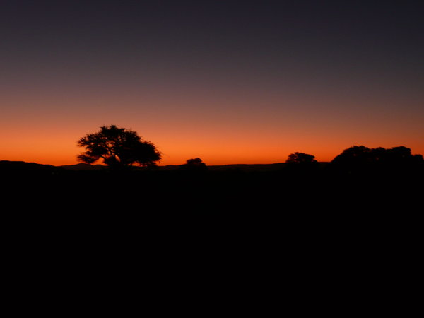 Sunset at the campsite