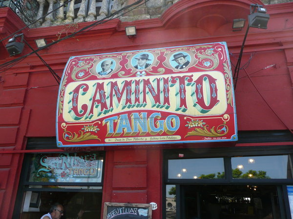 Tango cafe in La Boca