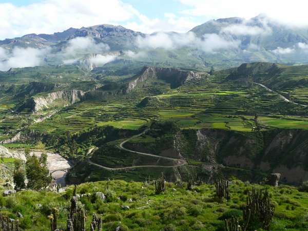 Clouds over the Colca canyon