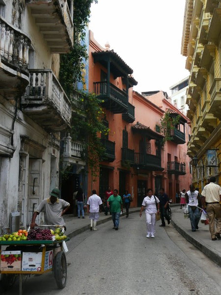 Colonial houses in Cartagena