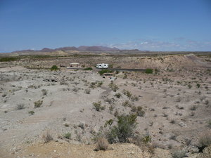 In Big Bend Natural Park. Down is our motorhome.