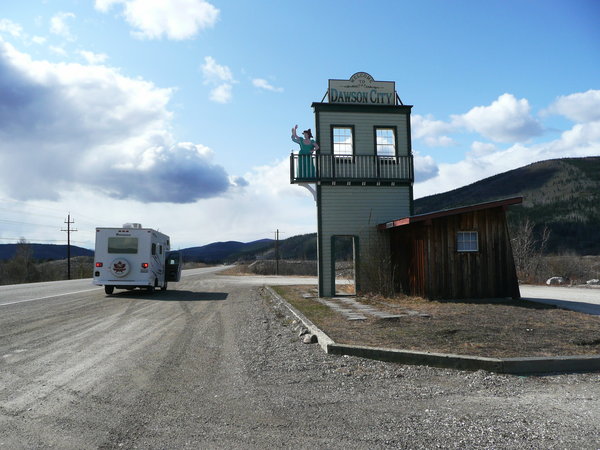 The entrance at Dawson City