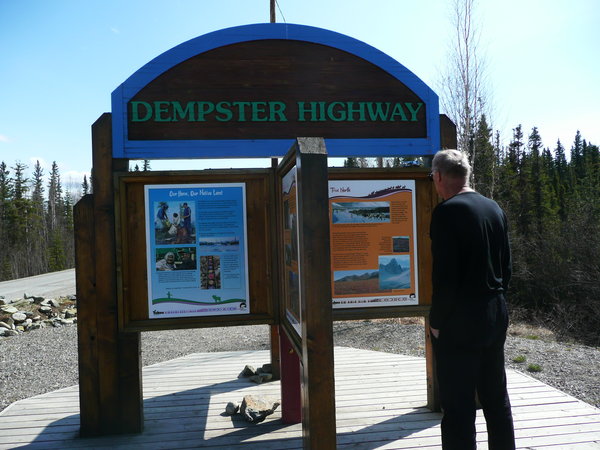 The entrance to Dempster Highway