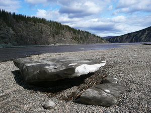 Ice along the Yukon river