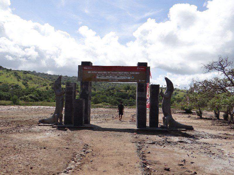 The entrance of Komodo NP at Rinca