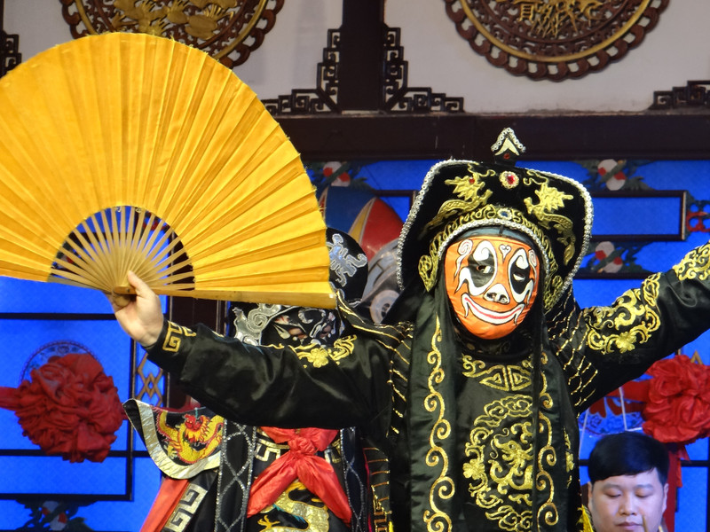 Face changing at the Chinese Opera