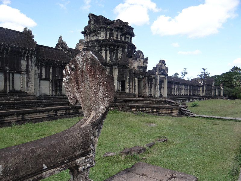 Seven headed Naga outside Angkor Wat