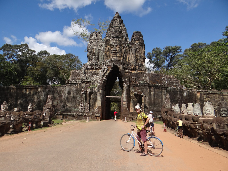 The entrance of Angkor Tom