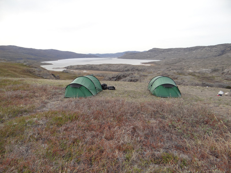 Our camp near Lake Tasersuatsiaq