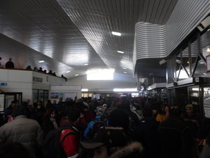 Lines at the airport