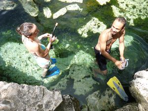 Snorkeling Cenote Cristalino