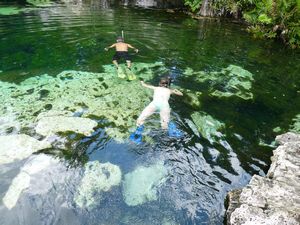 Snorkeling Cenote Cristalino 