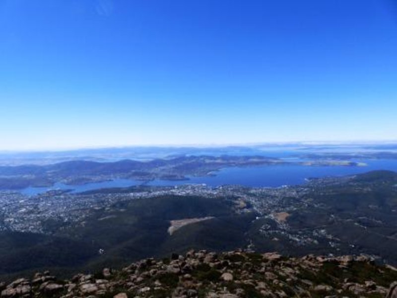 View of Hobart from Mt Wellington