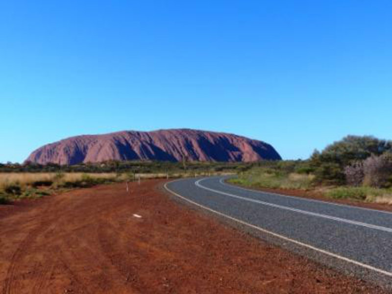 First sight of Ayers Rock