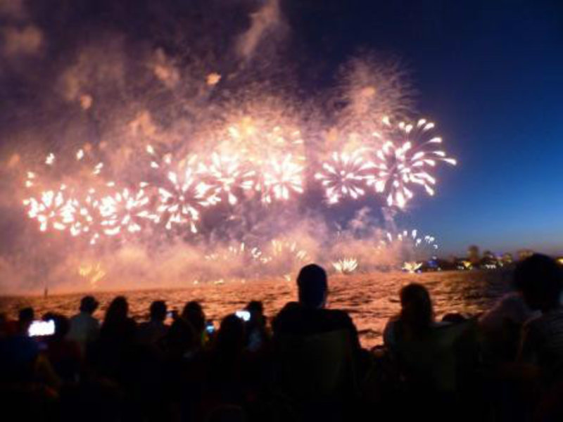 Perth esplanade Australia Day Fireworks