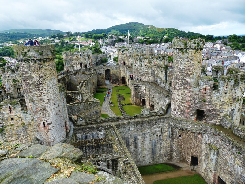 Conwy castle - Wales - pronounced Conway