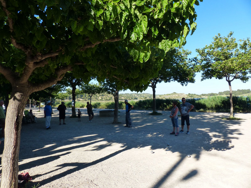 Locals playing in petanque