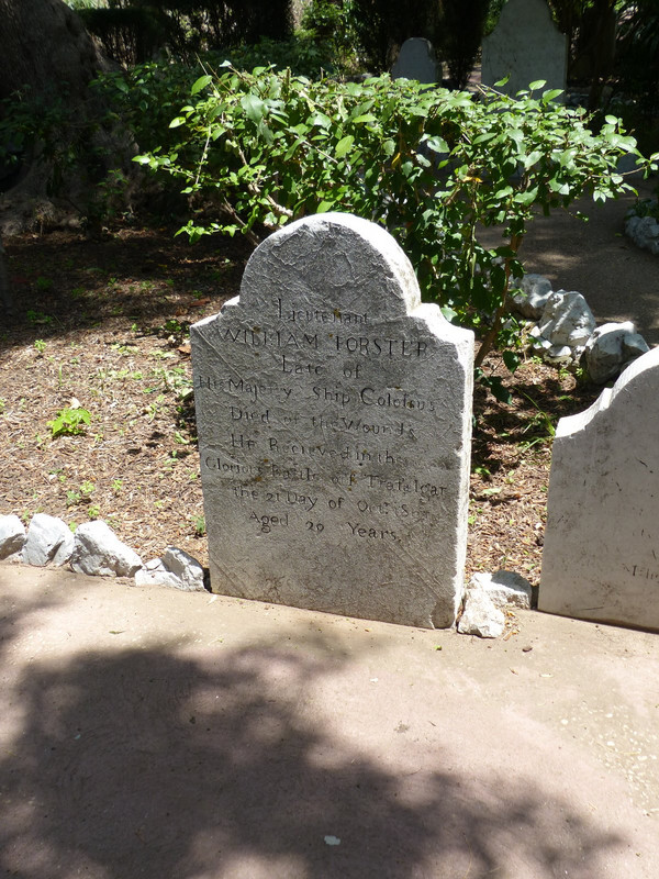 Tombstone of Battle of Trafalgar seaman