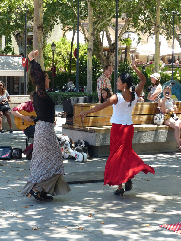 Buskers dancing the Flamenco